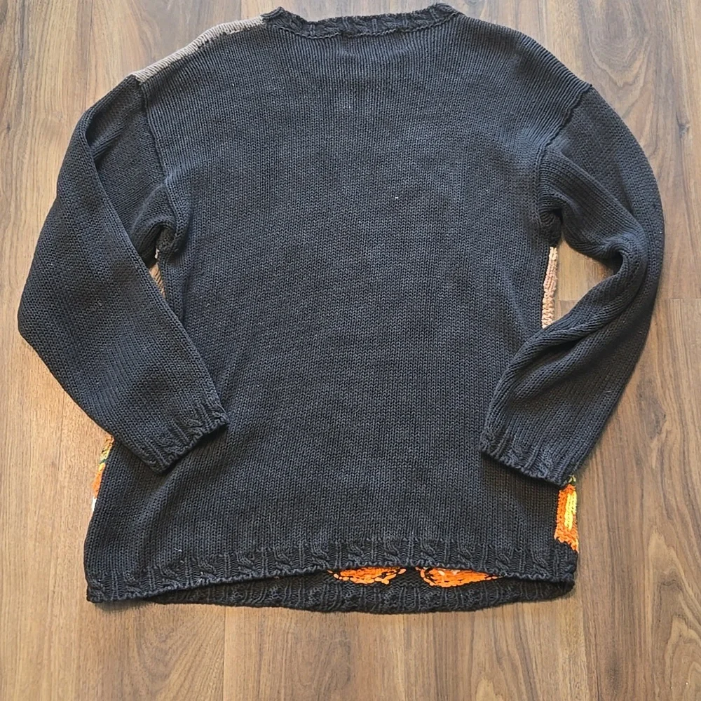 Vintage Crystal Kobe Halloween Sweater, 80s Sweater, Womens Size Small - Picture 3 of 3